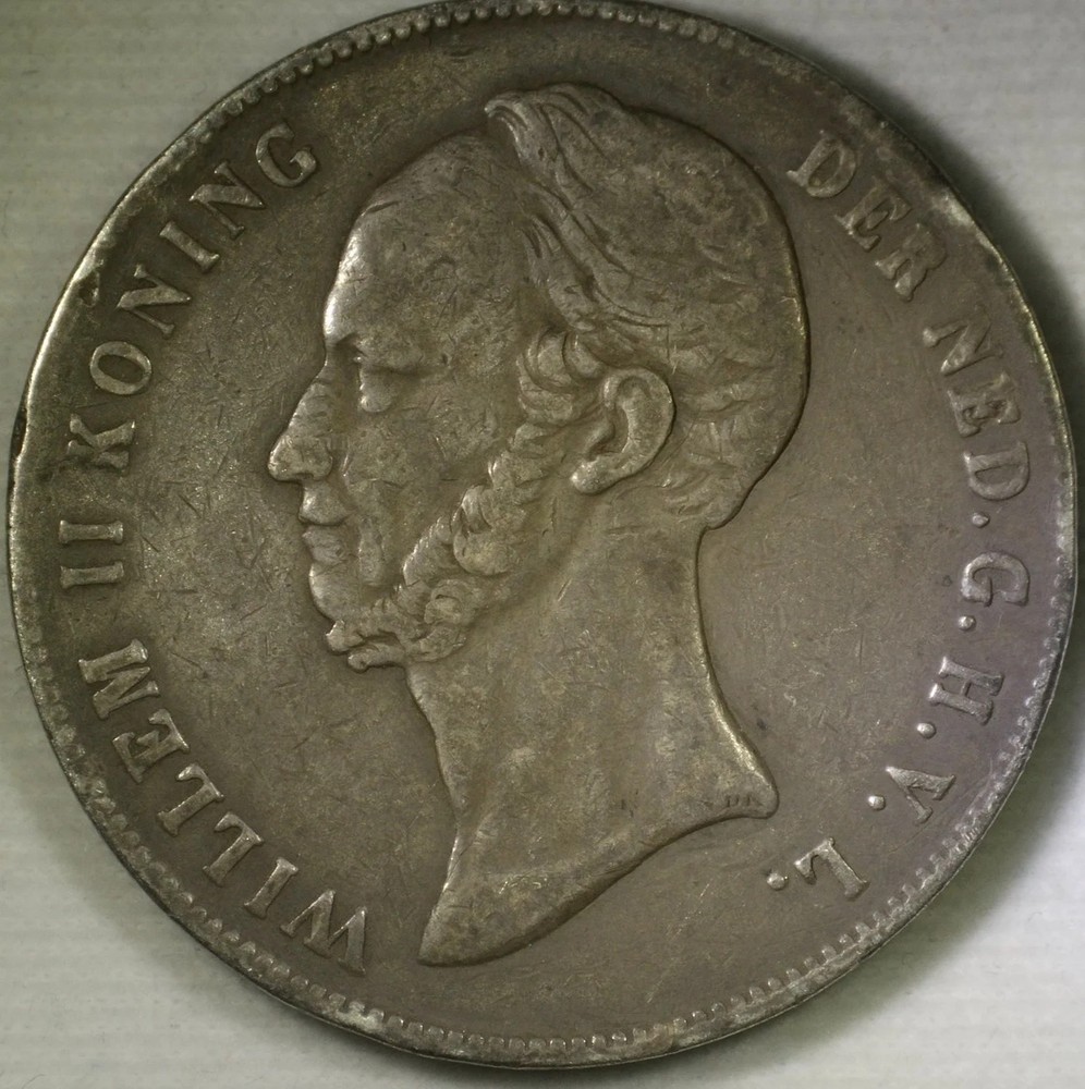 1848 Netherlands. William II. 2½ Gulden