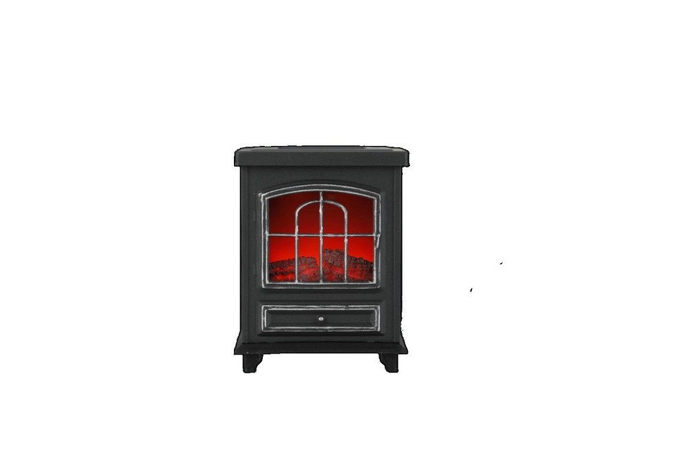Wrm Fireplace, Black, Modern Style