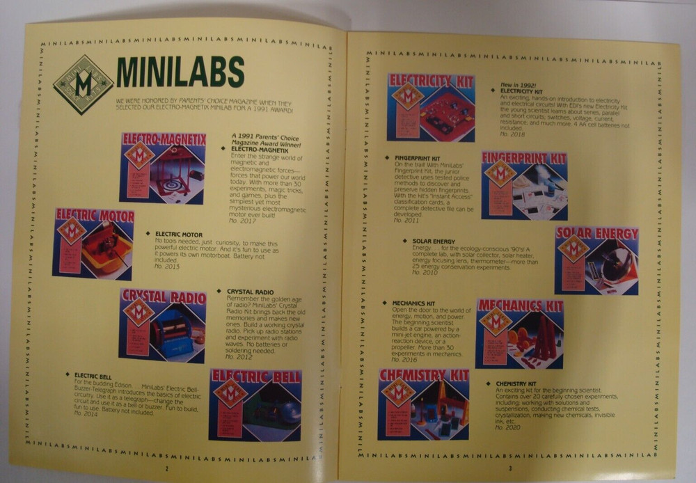 EDUCATIONAL DESIGN 1993 SCIENCE KITS & LABS CATALOG