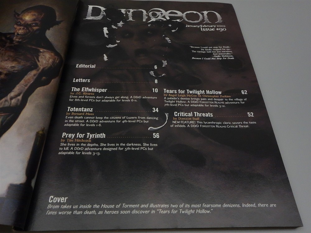 Dungeon Magazine: Issue #90 Jan/Feb 2002