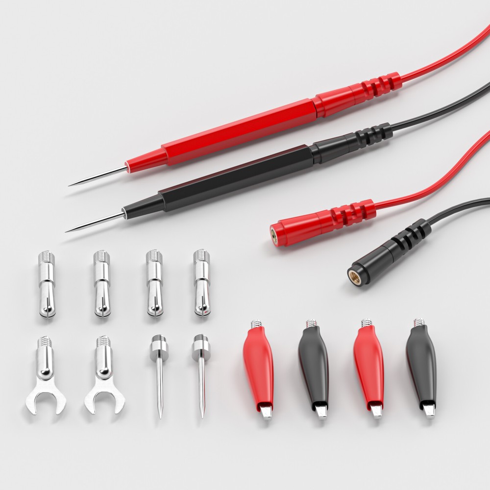 Multimeter Test Lead Kit Replacement Test Wire Set with Alligator Clip