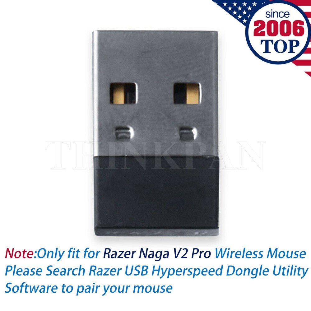 USB Dongle Receiver for Razer Naga V2 Pro Wireless Mouse Adapter Replacement