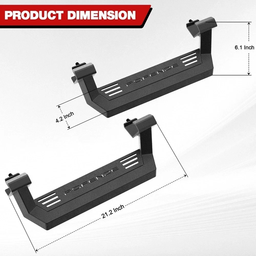 Bronco Running Boards Side Steps Replacement Compatible with Ford Bronco 2021