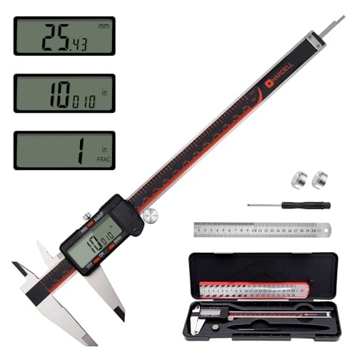 Digital Caliper, 0-Caliper Measuring Tool with Large LCD Screen, Auto 8 Inch