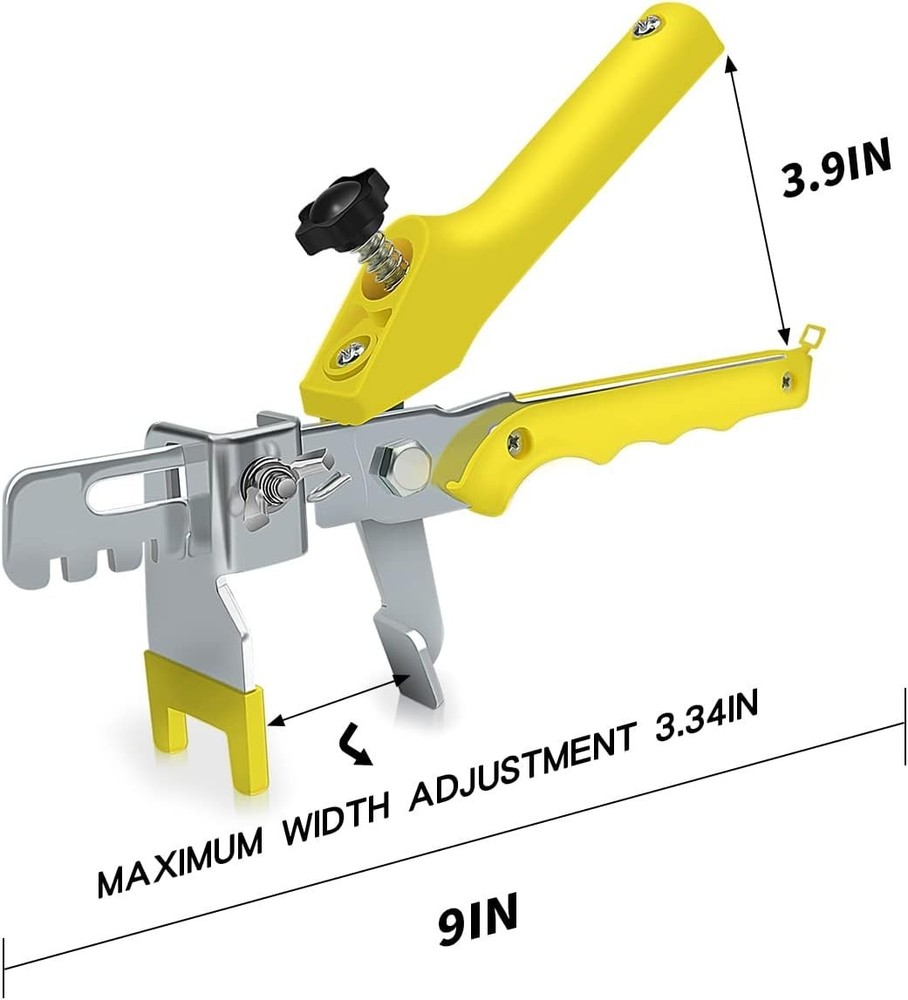 Tile Leveling System with Tile Plier - 300-Piece Tile Spacers Clips and 100-P...