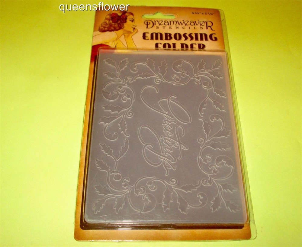 STAMPENDOUS DREAMWEAVER EMBOSSING FOLDER GREETINGS