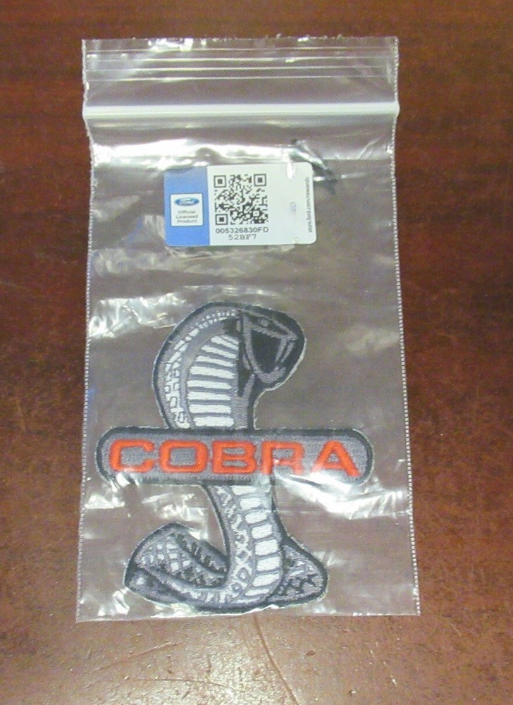 Coiled Cobra Snake Patch - NEW Ford Licensed Product