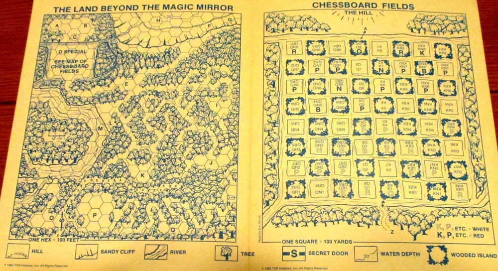1983 TSR Advanced Module EX2 The Land Beyond the Magic Mirror Adanced D&D NICE!!