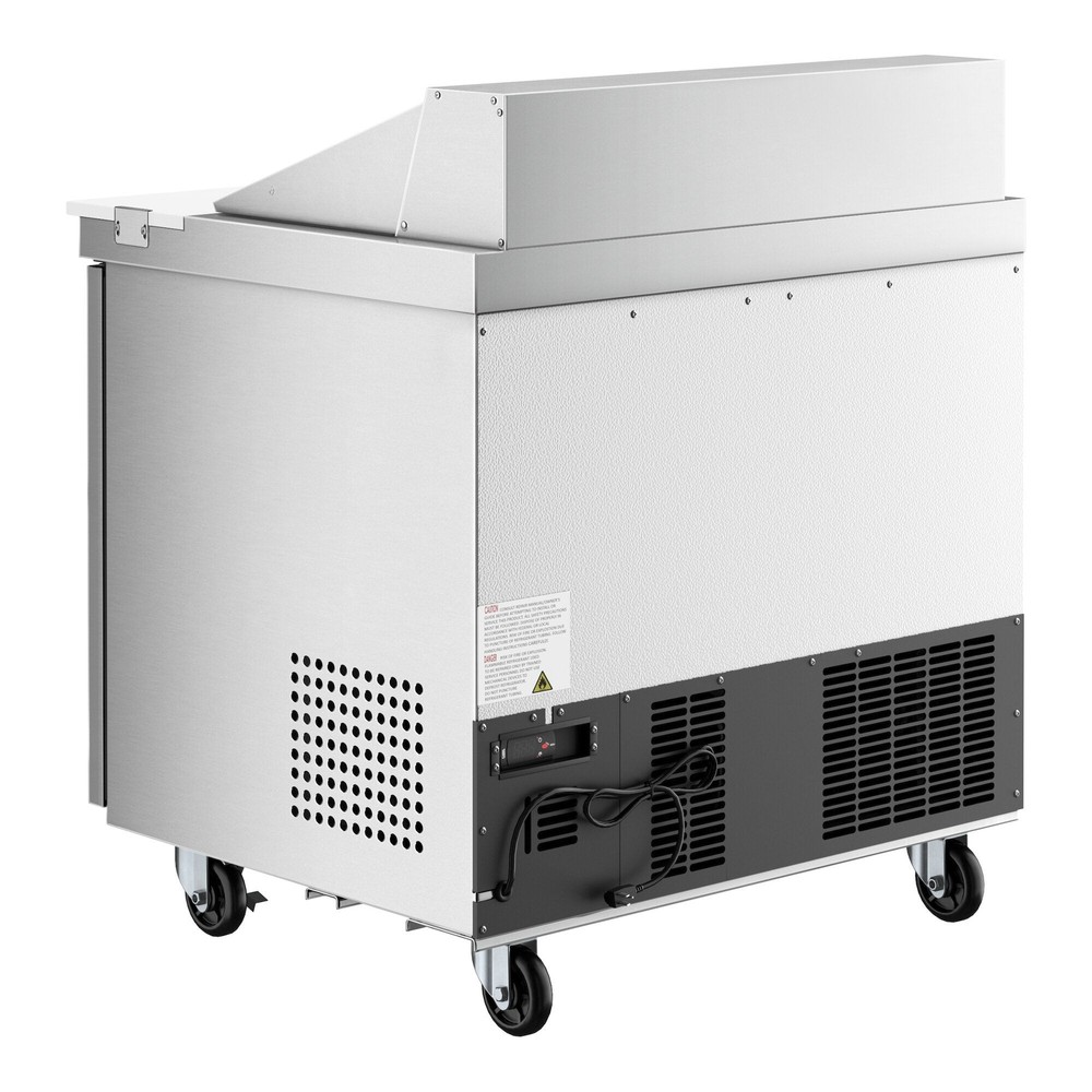 36" 2 Door Refrigerated Sandwich Prep Table