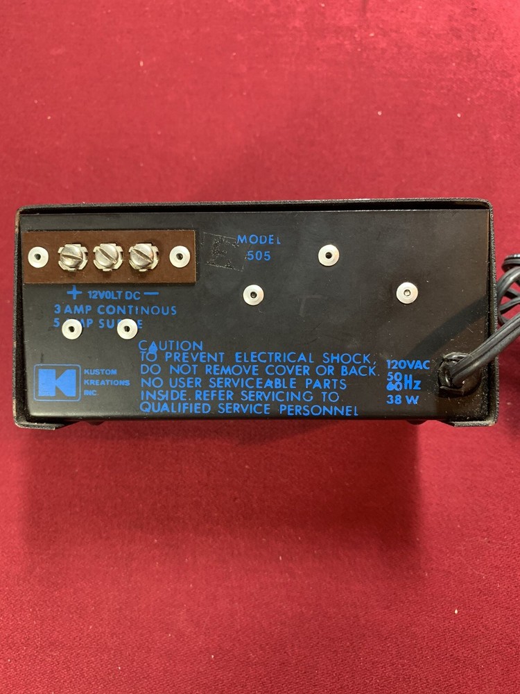 Kustom Kreations | Model 505 | 3 Amp Continuous Power Supply