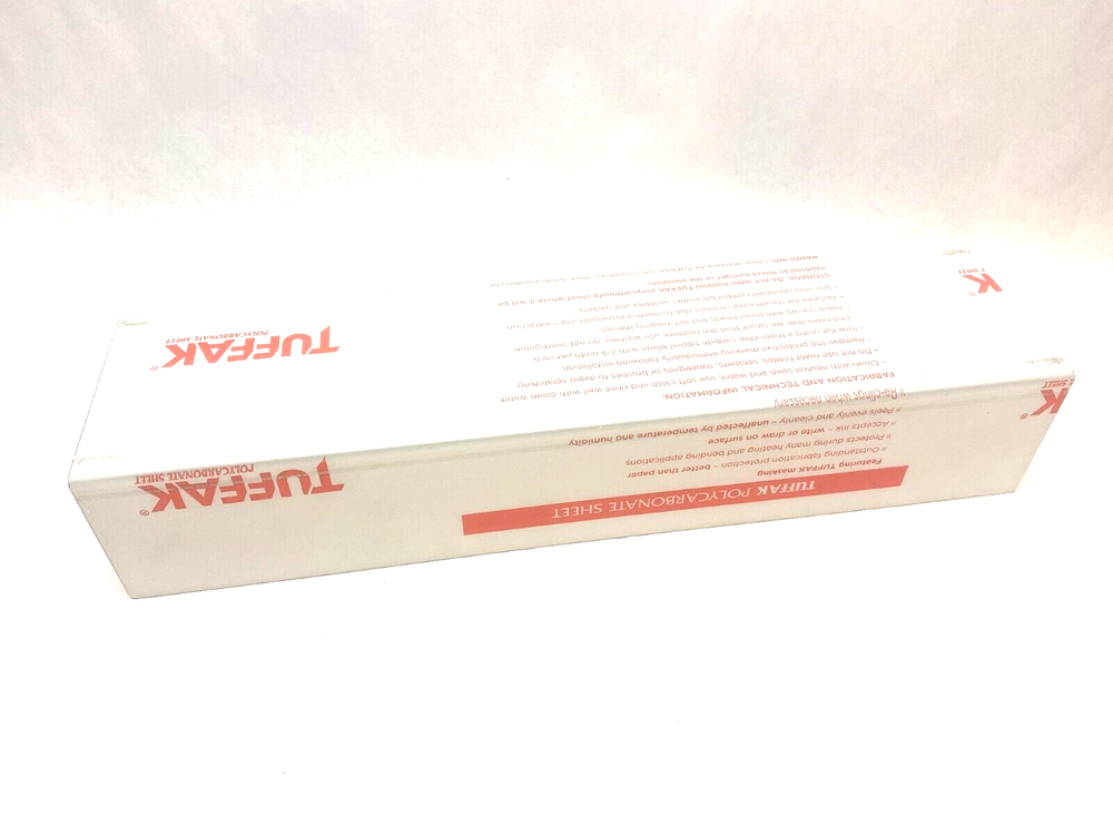 Plaskolite Tuffak C4309M104 Protective Polycarbonate Sheet UV Stabilized