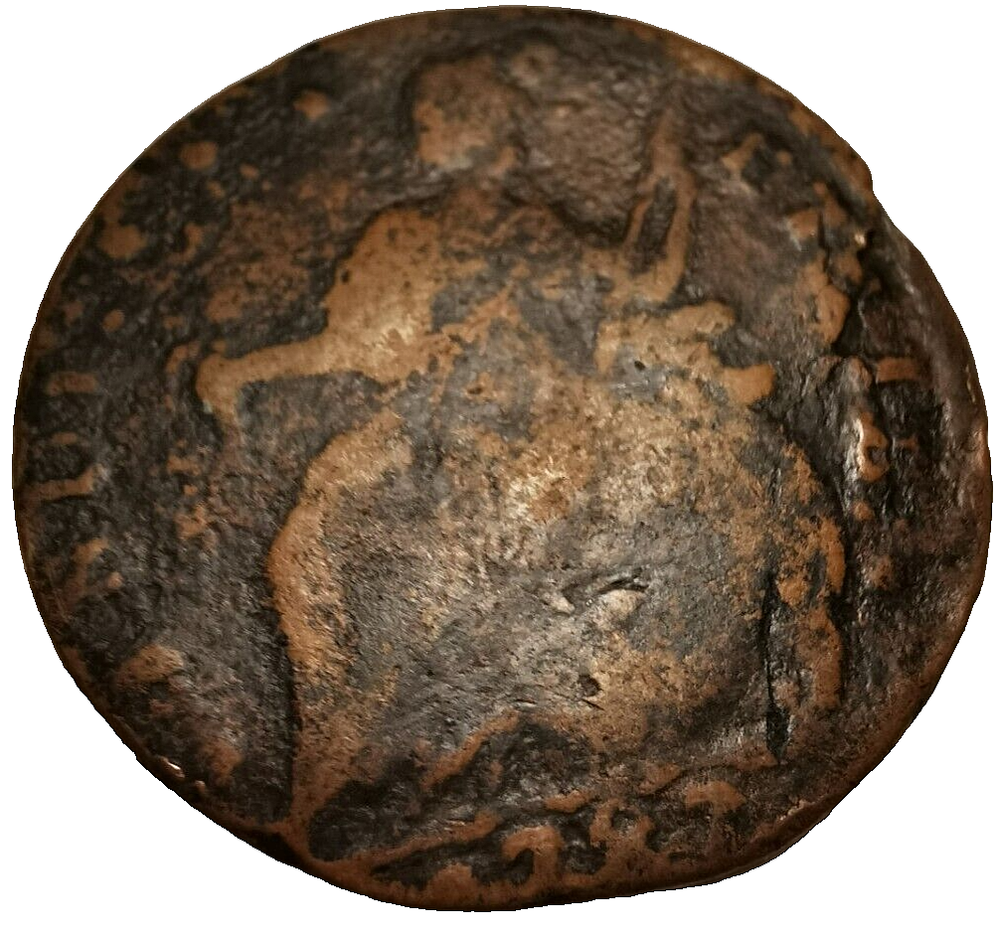 1787 US CONNECTICUT Cent Cooper Coin "Draped Bust Left"