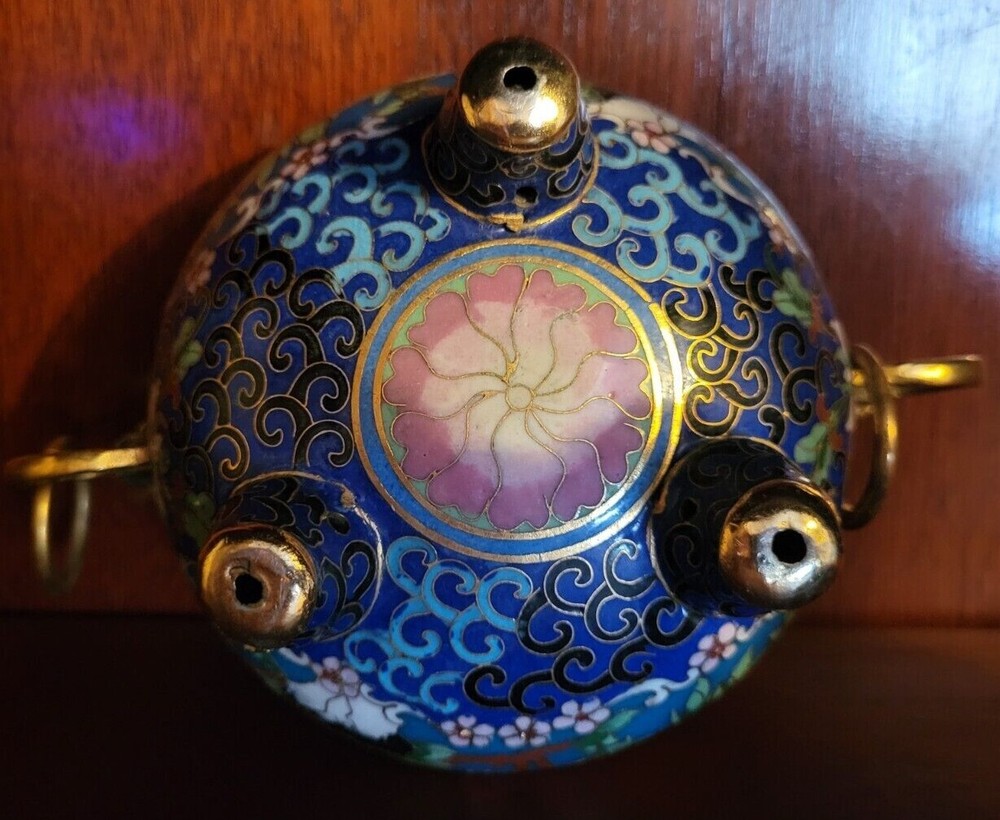 Vintage Oriental Cloisonne insense burner