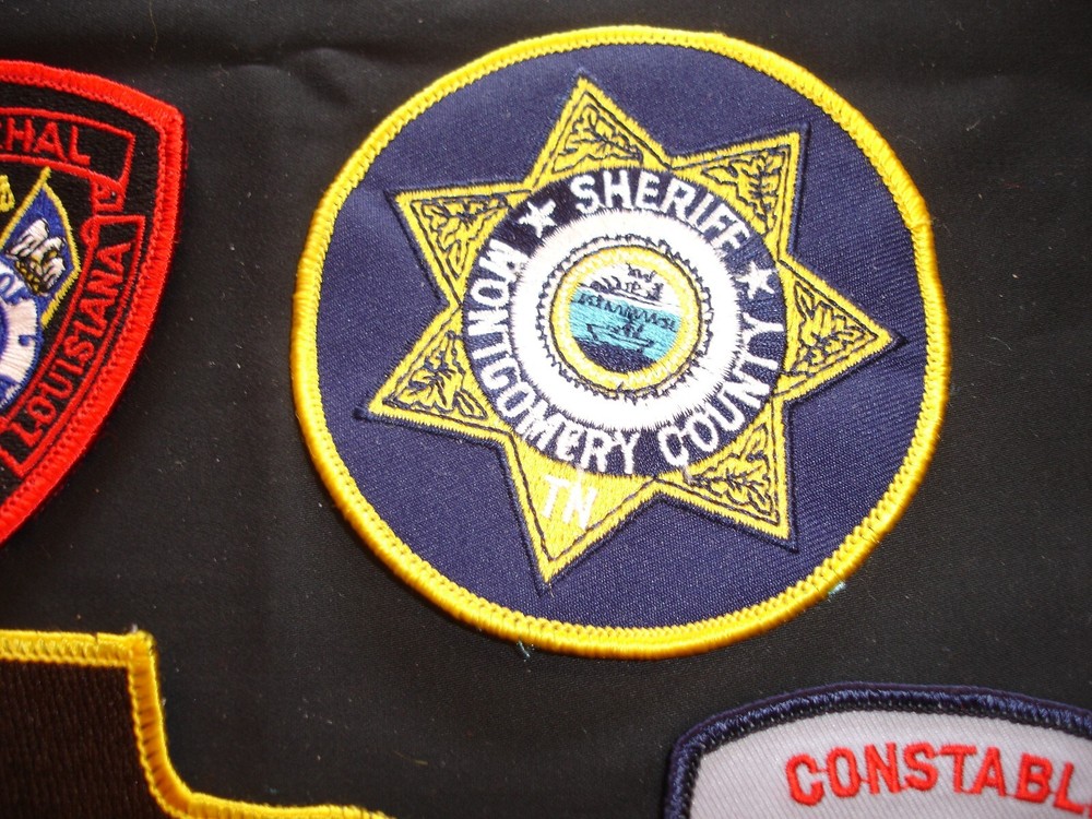 police patches vintage collection, for display