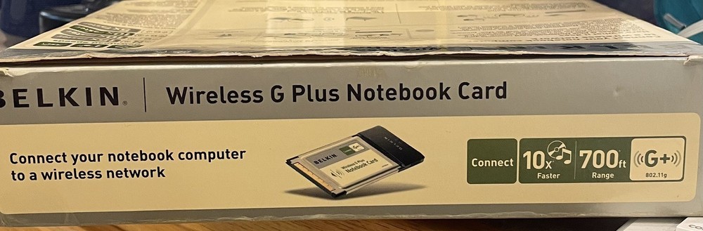 Belkin Wireless G Plus Notebook Card 2006 Windows 2000 or XP