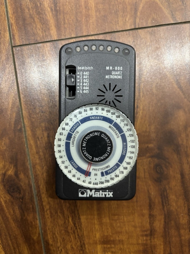 Matrix MR-800 Quartz Metronome w/ LED Pendulum Simulation & Down Beat Accent