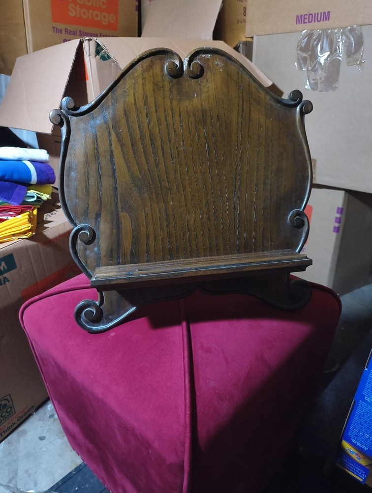 Antique Walnut Book Stand