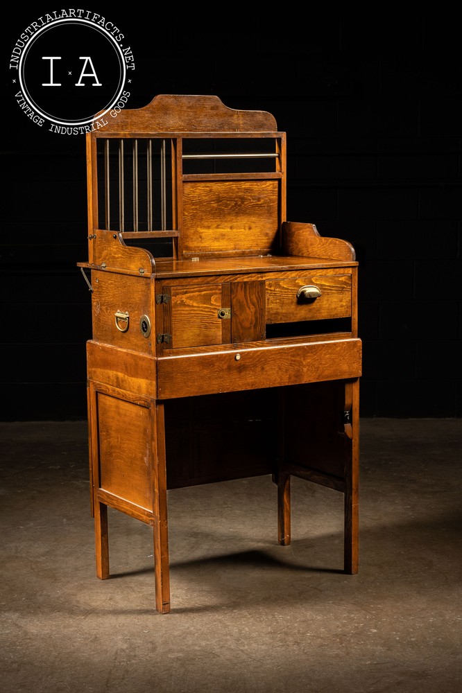 Early 20th Century Rail Car Teller Station