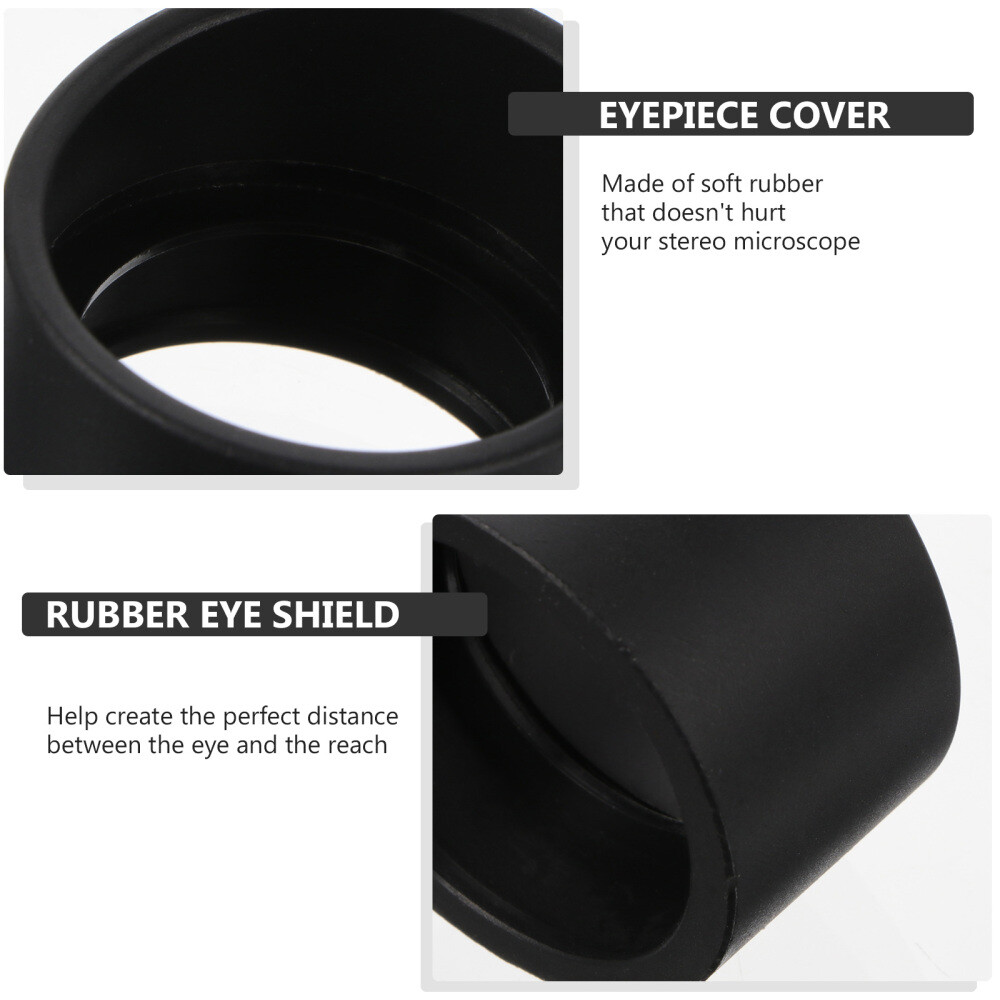 2 Pcs Eyepiece Microscope Eyepiece Cover Eye Guards Cups Shield