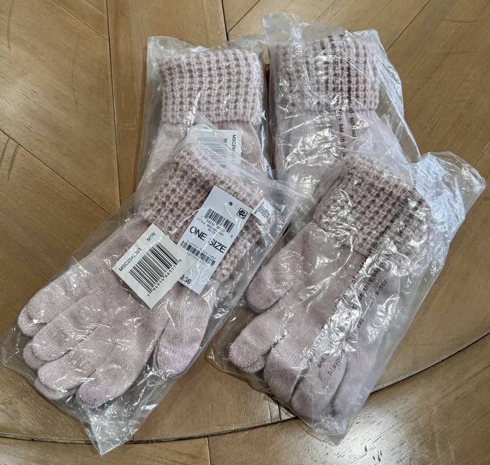 Bundle 5 Pair Style & Co Rib Solid Gloves With Lurex