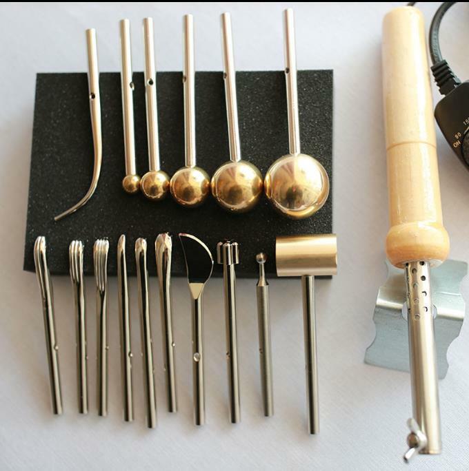 Cloth Fabric Flower Making Tools Set, 16-Heads Soldering Iron with Power Control