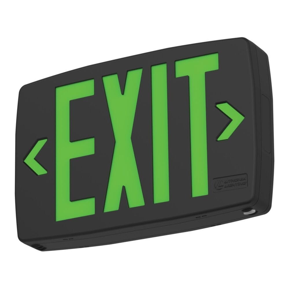 Lithonia Lighting Quantum LED Exit Sign, Dual Sided Emergency Exit Sign, Sele...