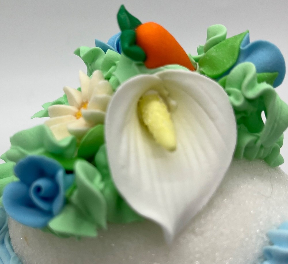 Easter Sugar Egg Blue Trim