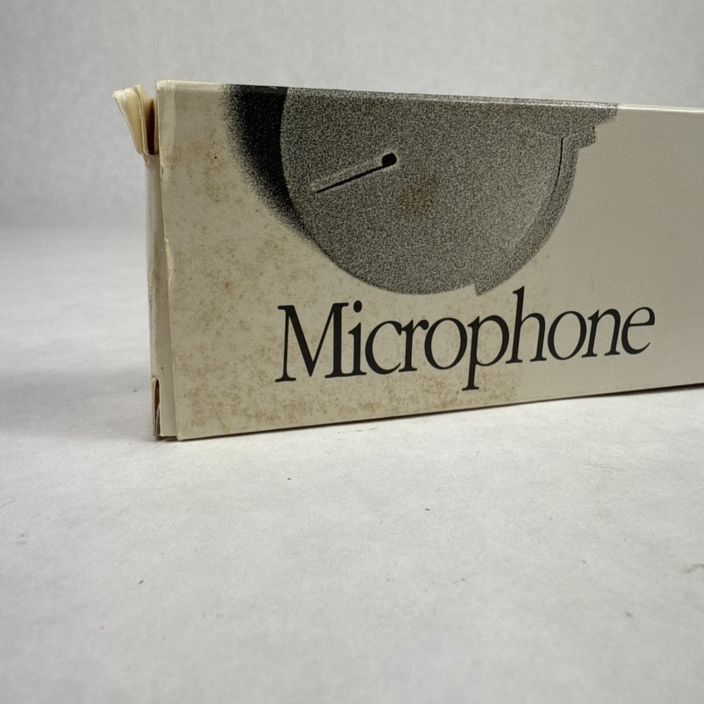 Apple Mac Microphone Original Box Mac Computer Mic Vintage 1990 Open Box *Read