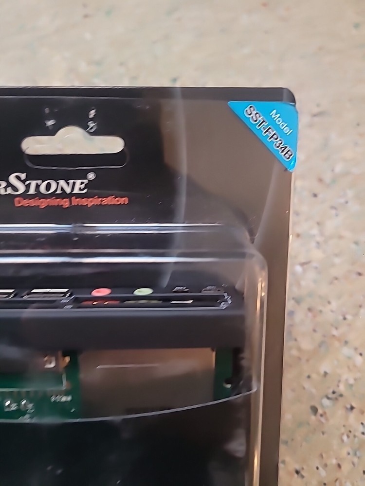 SilverStone SST-FP34B Premium 3.5" Card Reader and Front I/O Combo Device