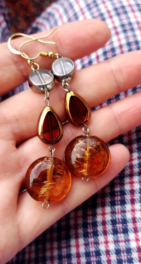 Beautiful glass earrings
