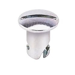 Dzus Oval Head Fasteners, .500", 10/Pk