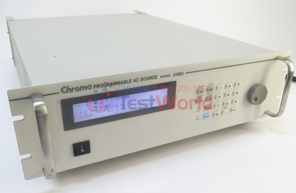 Chroma 61603 Programmable AC Power Source 300V/1KHZ/1500VA