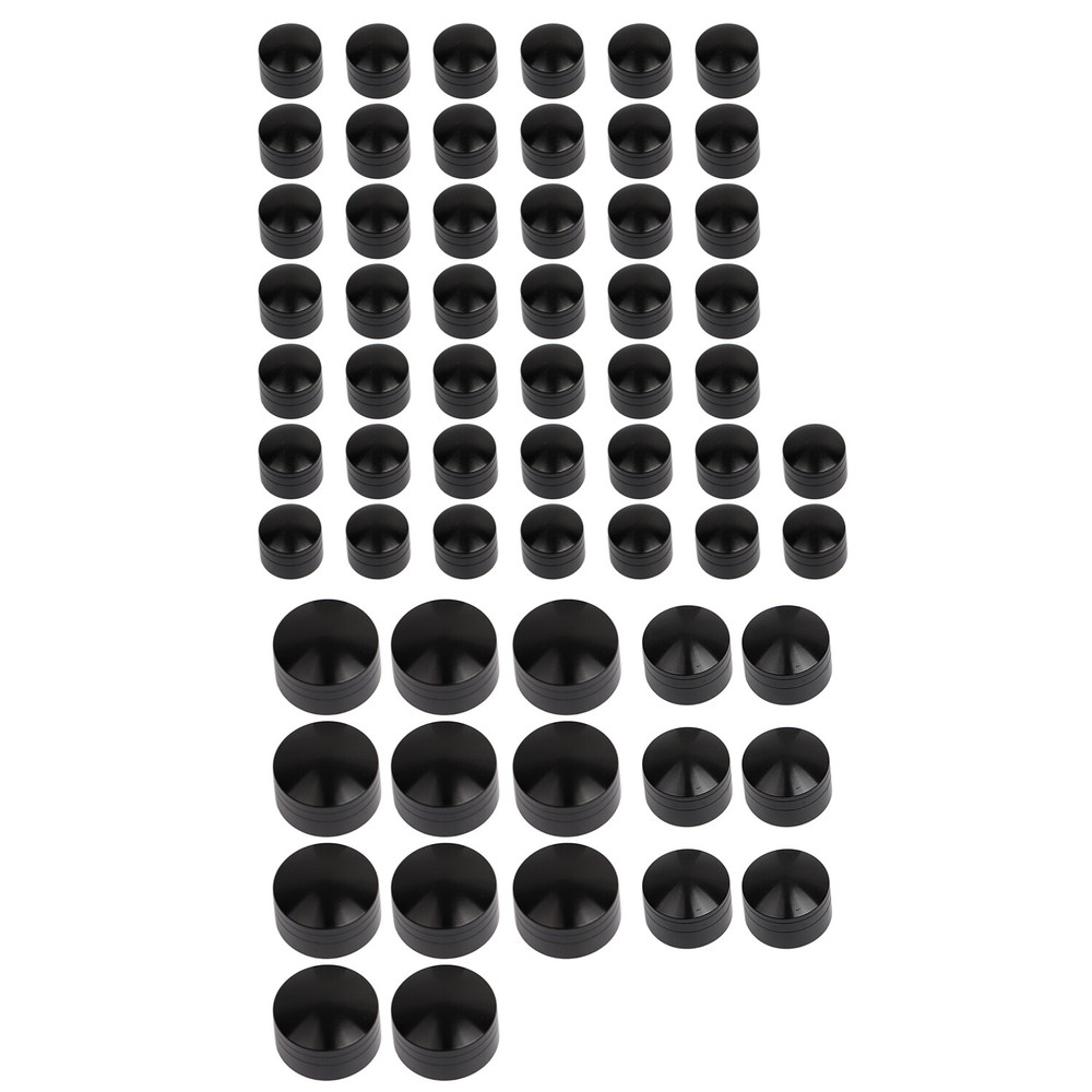 Black CNC Engine Bolt Covers Cap Kit For Harley Road Electra Glide FLHT FLHTCU