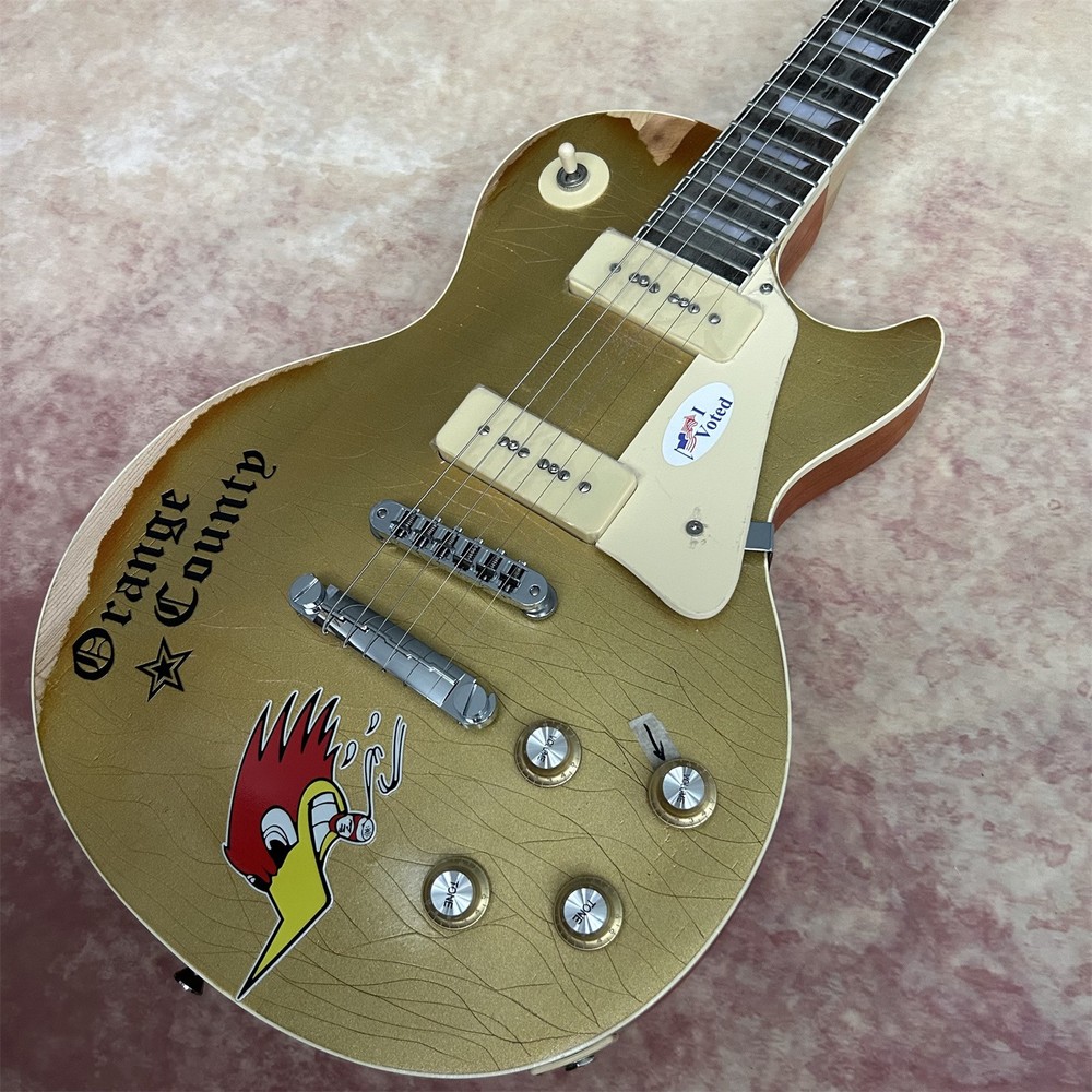 Relic Solid Body Mike Ness Luxury Electric Guitar Fixed Bridge Chrome Hardware