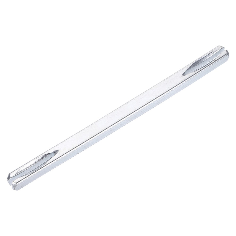 Door Knob Spindle, 130mm Long Door Handle Spindle Replacement, Silver Tone