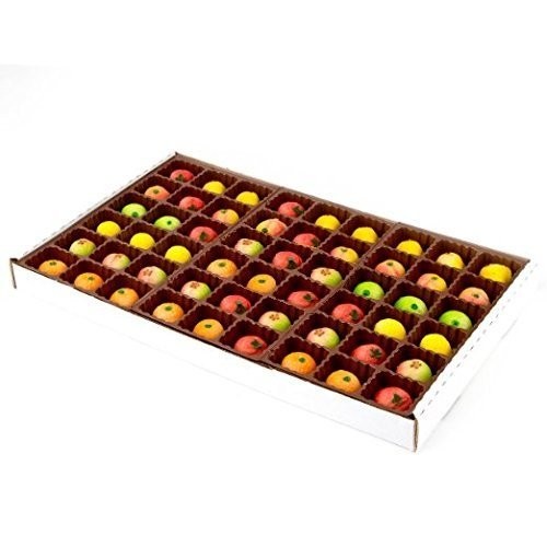 54 Piece Assorted Fruit Box Tray Net Weight 25 oz