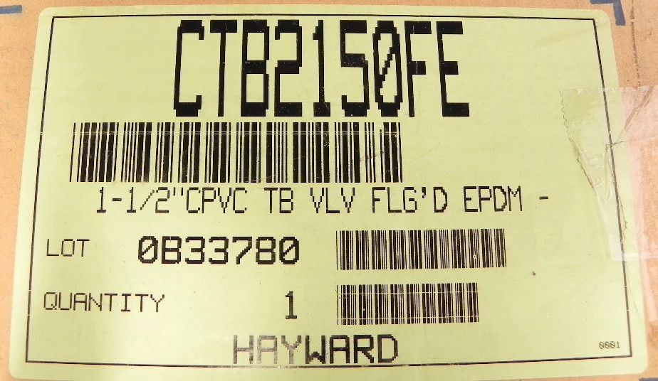Hayward 1 1/2" Ball Valve CTB2150FE