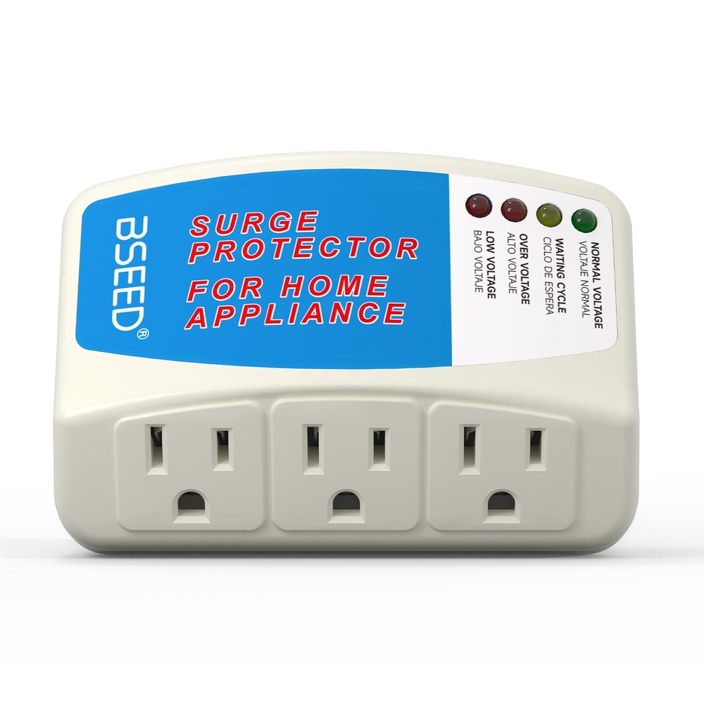 BSEED Voltage Protector, 3 Outlet Plug in Surge Protector 1 PACK, 008 1 PACK