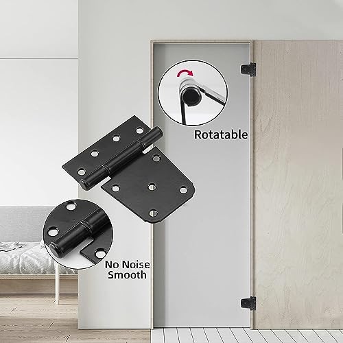 Heavy Duty Gate Hardware Kit, with Adjustable Gate Latch, 3.5" T-Strap Gate