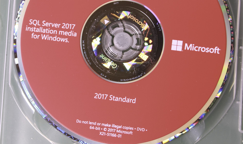 SQL Server 2017 Standard 24 Core DVD COA Genuine Holographic Authentic Retail