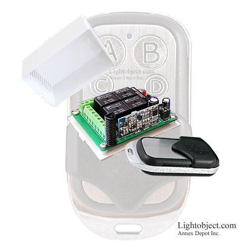 4CH 4 CH RF mode Wireless Remote Control new metal case
