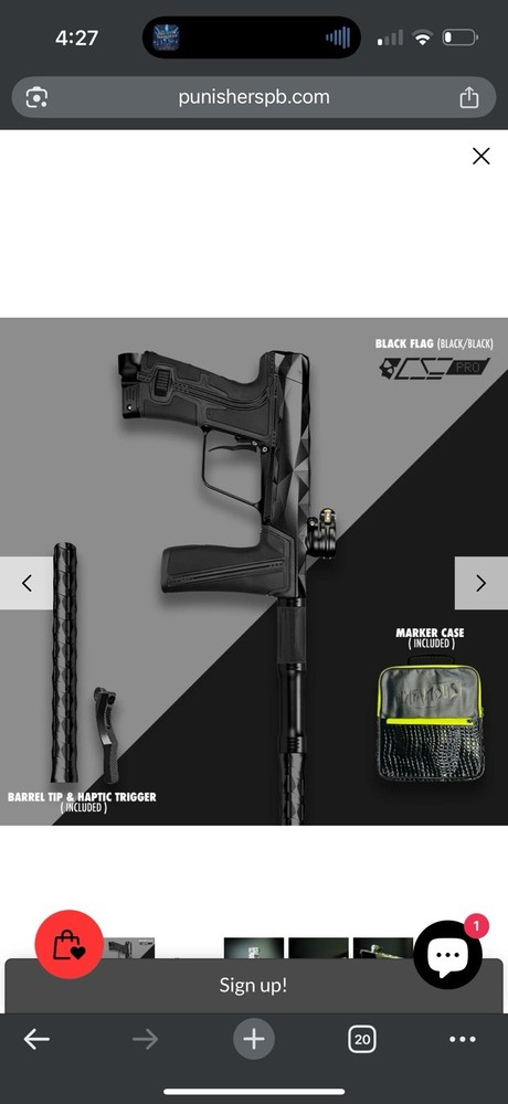 Infamous black flag Paintball Maker