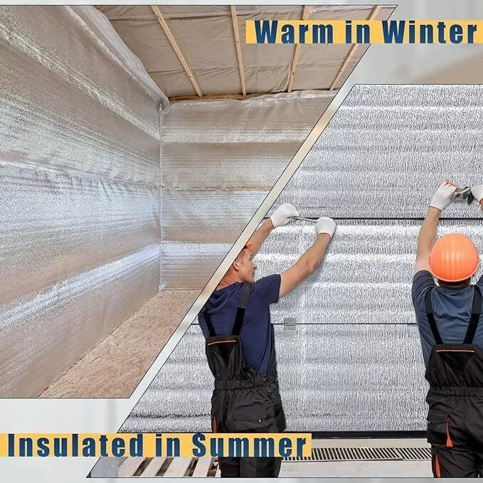 40"×80" Single Side Insulation Reflective Insulation Mat Foam Radiant Barrier