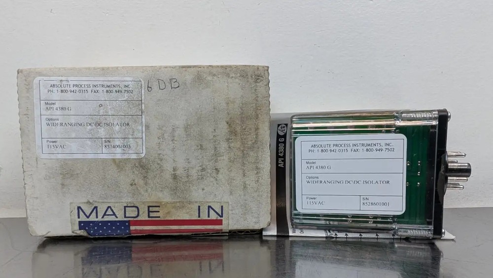 Absolute Process Instruments API 4380 G Wide Ranging DC/DC Isolator 115VAC