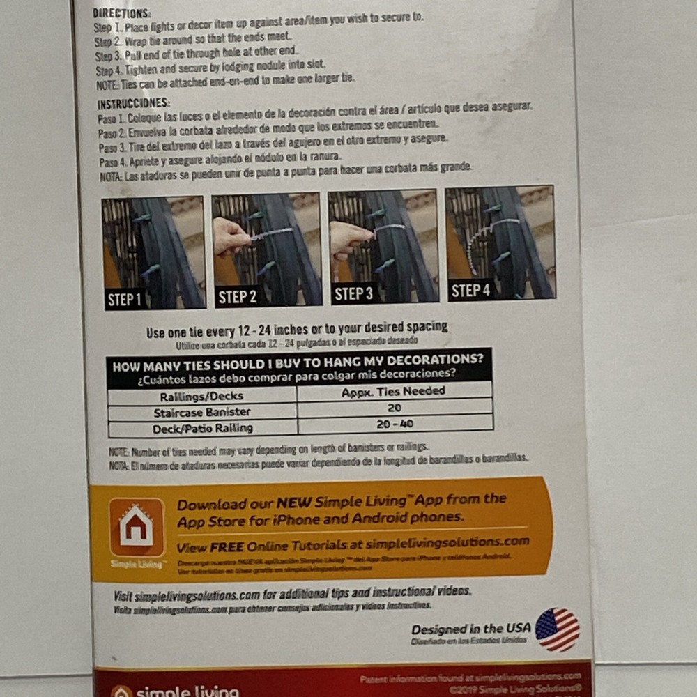 Reuseable Decorating Ties Simple Living Secures Decorations 20 Ties Multi Use