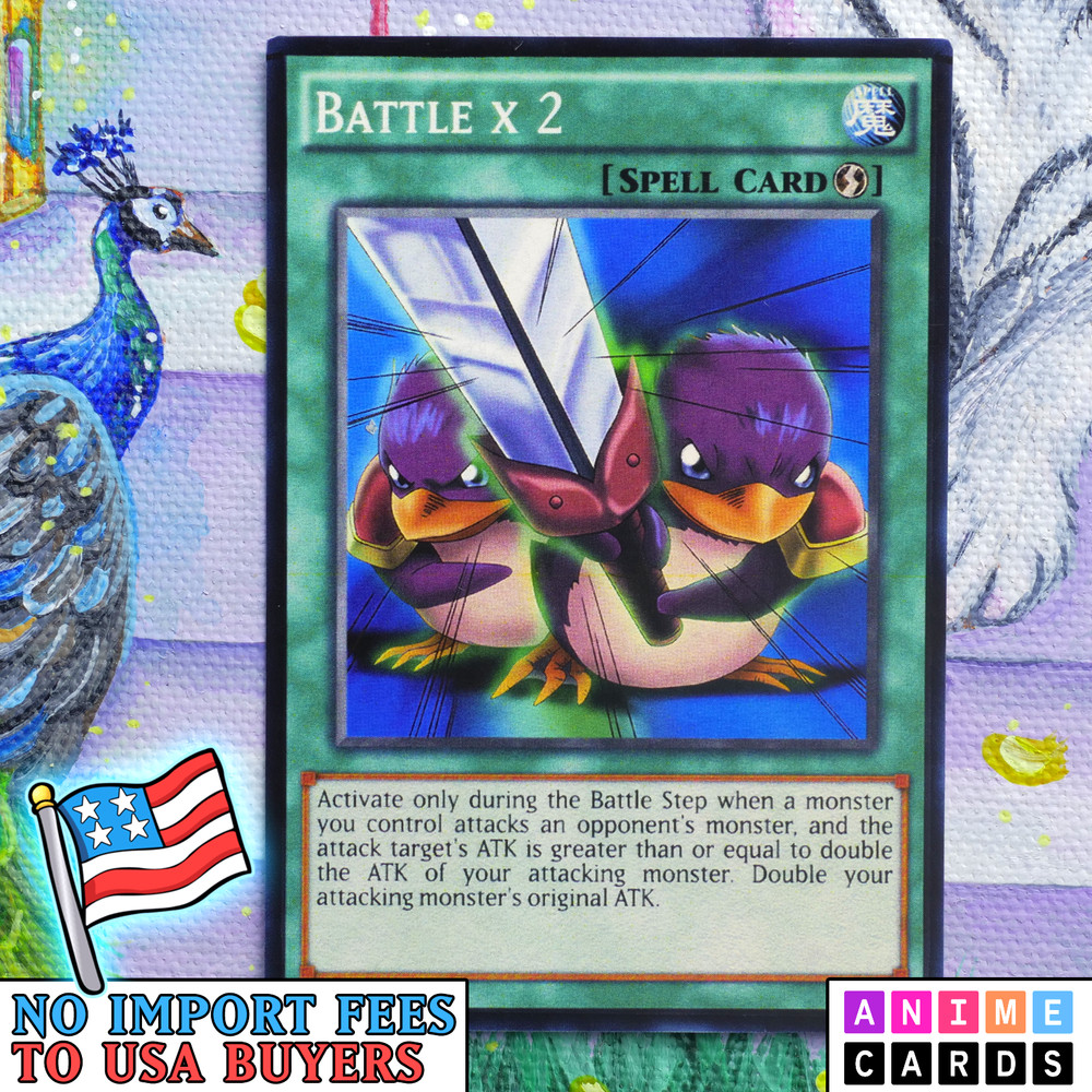 Battle x 2 ANIME EFFECT HOLO card