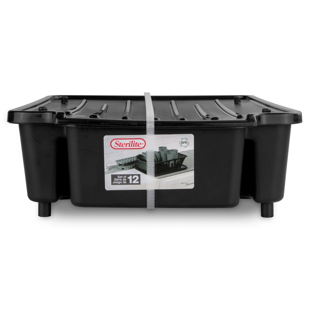 (2 pack 12 Piece Kitchen Set Includes Sinkset Bowls Tumblers Ice Cube Trays