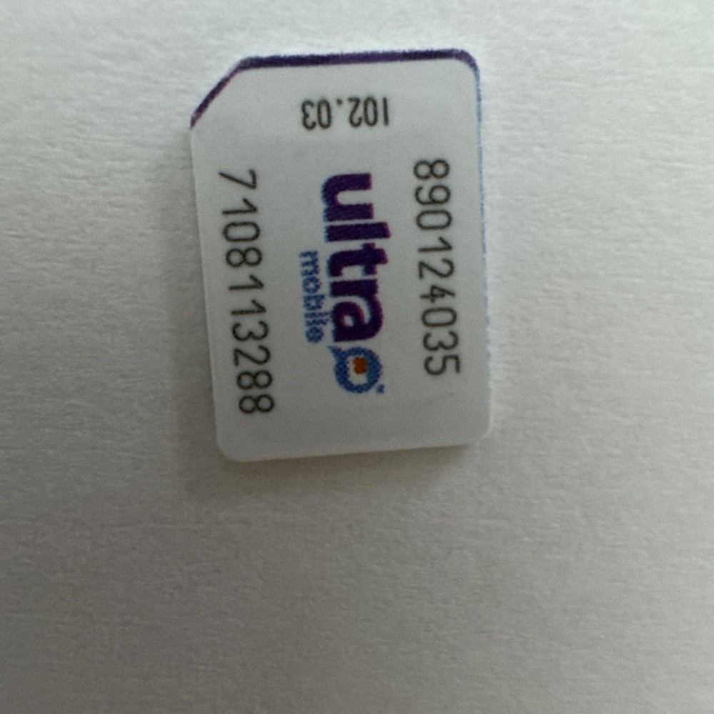 Ultra Mobile Nano SIM Card - Unactivated - T-Mobile Network - Replacement SIM