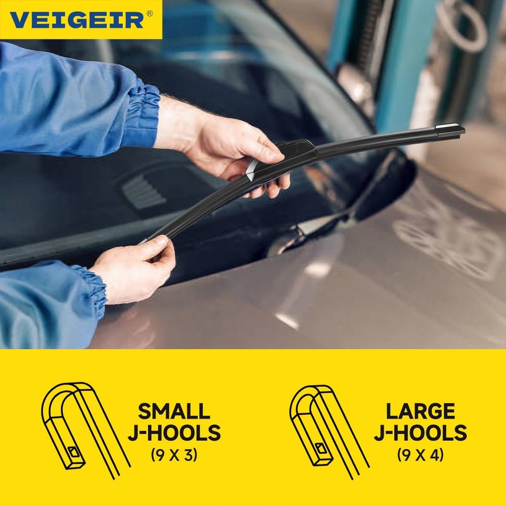 Windshield Wiper Blades 3Pack for Dodge Durango 20042009 Front & Rear Set