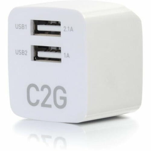 C2G USB AC Adapter 2.1A Dual Port